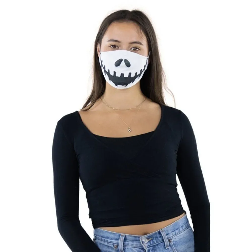Voodoo Doll Mouth Face Mask In Polyester